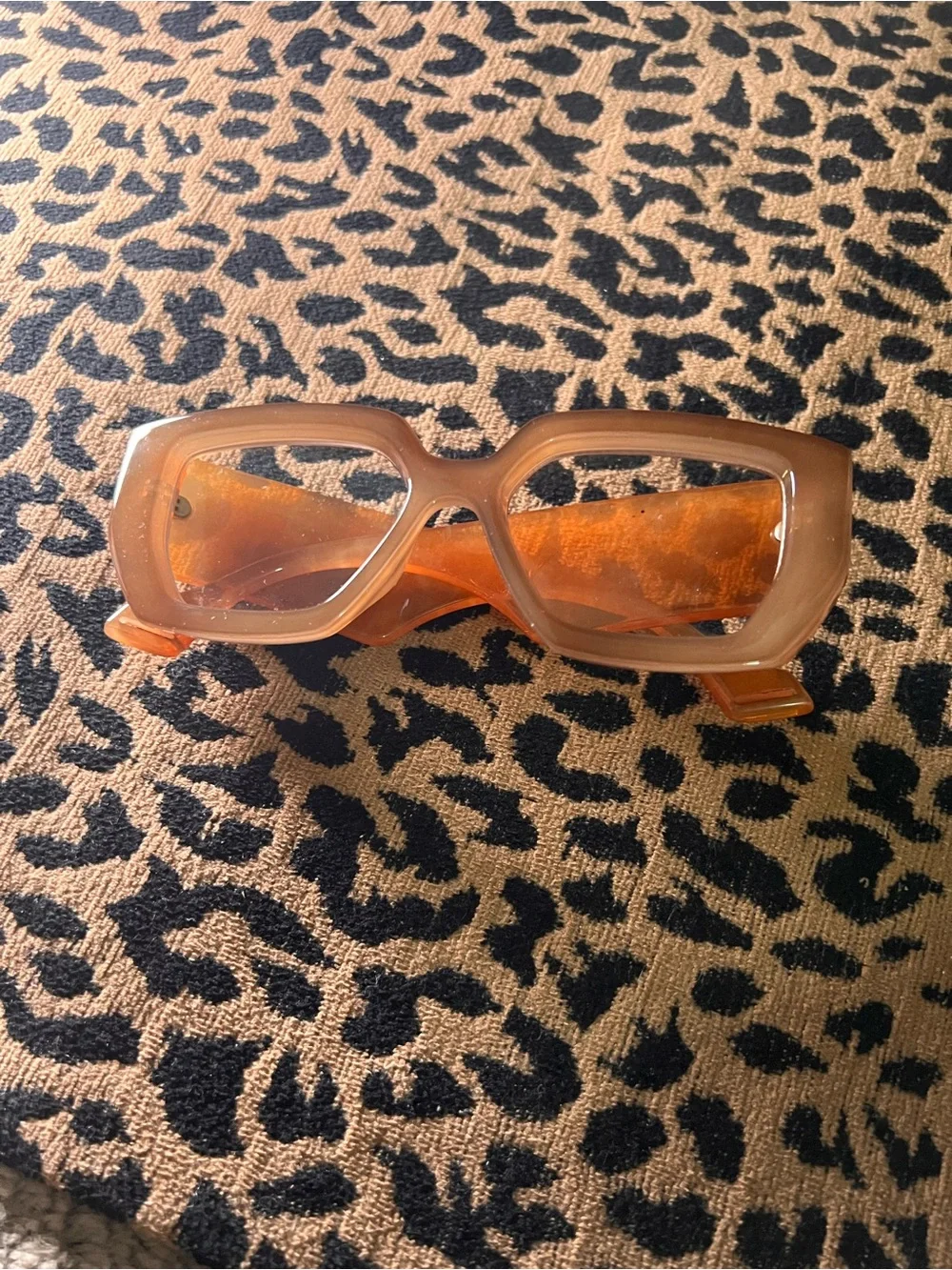 Brown Thick Frame Blue-Light Glasses — Never Worn 👓🤎